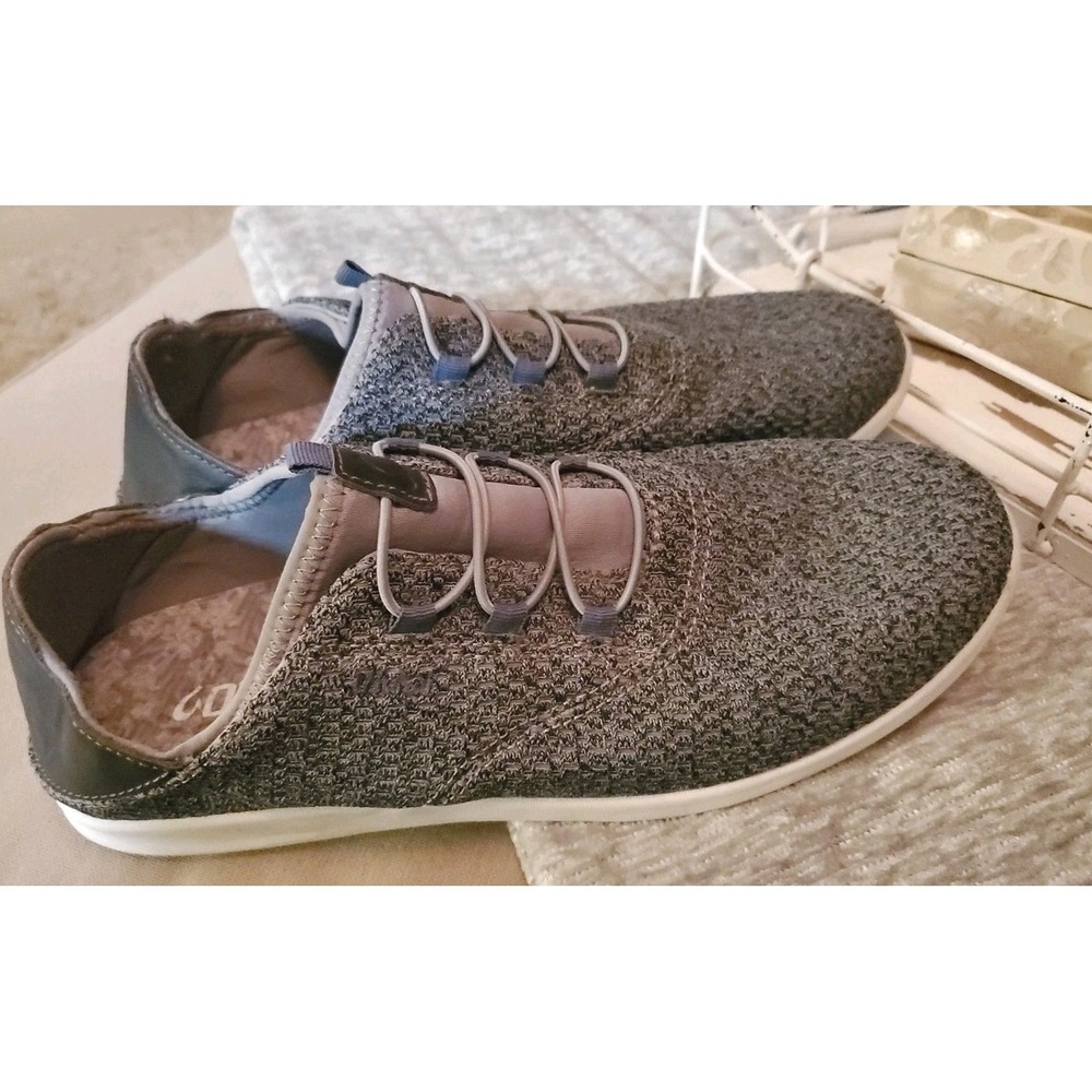 OluKai Alapa Li Mens‎ Size 10 Gray Mesh Casual Slip On Loafers Shoes Drop Heel